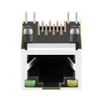 LPJE101AGNL-1 RJ45 Jack Without Magnetics Single Port Tab Up Yellow/Green LED