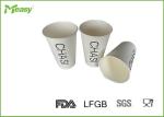 16oz White Paper Coffee Single Wall Paper Cups with Black Logo Printing