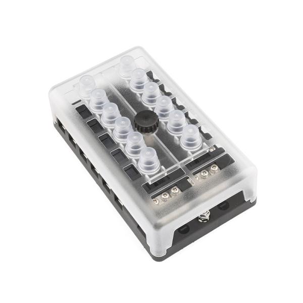 32V 12 Way Circuit Breaker Overload Protection Resettable Fuse Box For Car Boat