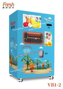 Wholesale commercial fresh Orange automatic Vending Machine blue Color fresh blend Juice Vending Machine For School Shops Use from china suppliers