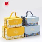 Hot Stamping Perfume Cardboard Gift Boxes , Carry Handle ALLICO 20cm Gift Box