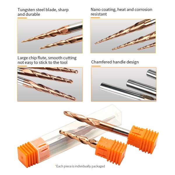 HRC55 Carbide CNC Wood Router Bit for High Speed Processing and CNC Process