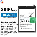 5000mAh BL-49FT CD7 Mobile Phone Battery for Tecno Camon 15 Powerful and Long