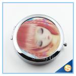 7.0cm Decorative round metal pill box metal round mini pill box 3 day pill box