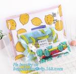 resealable vinyl polybag slider zip lock pouch bag, swimwear PVC vinyl Bag with