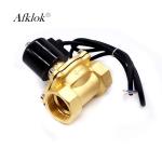 2 Way 1-1/4" Brass Direct Acting Underwater Solenoid Valve DC 12V