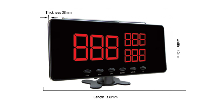 restaurant ordering equipment wireless signal receiver LED display