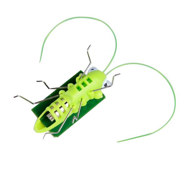 Educational Mini Solar Toys Plastic Locust Solar Powered Grasshopper Customized