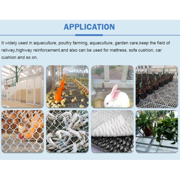 Extruded Polypropylene 5m Length White Plastic Mesh Netting Roll