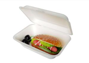 Wholesale Eco Friendly Bagasse Clamshell Containers 271x182x45mm from china suppliers