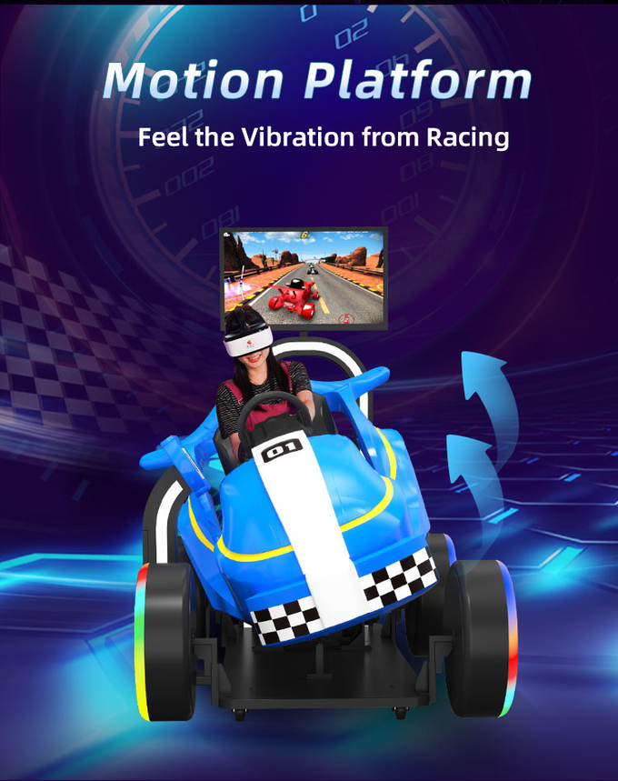 9D Kids Car Racing Game VR Driving Simulator For Amusement Park
