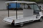 White 4 Wheels Mini Electric Cargo Van Utility Buggy With Metal Cargo Box