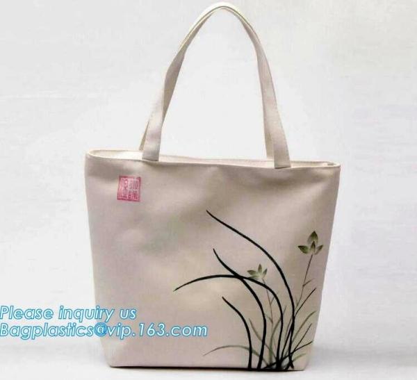 Factory Price Wholesale Custom Printed 12OZ Cotton Canvas Tote Bag,Natural Color