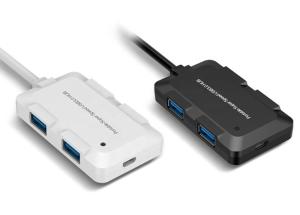 Wholesale Plastic Desk Computer 4 Port LED Indicator USB 3 HUB from china suppliers