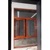 Buy cheap Red Brown Floor Large Glass Window With Aluminium Frame Horizontal Open from wholesalers