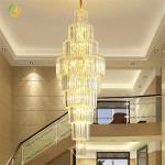 Hotel Indoor Modern Gold LED Crystal Chandelier with Voltage 85V-265V