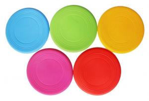 Wholesale Dog Frisbee Silicone Pet Toy Silicone Frisbee Throwing Training Silicone Flying Disc from china suppliers