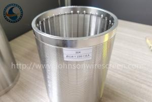 Wholesale 114mm Wedge Wire Strainer Stainless Steel 304 Screen Filter Pipe from china suppliers