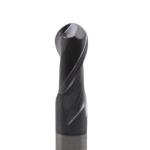 AITiN Coated 10mm R5*10*20*10*75 2 Flutes Ball End Mill for Machining Carbon