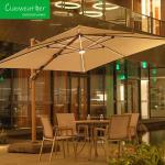 Aluminum Pole Custom Modern Design Sun Umbrella for Garden Beach Hotel and