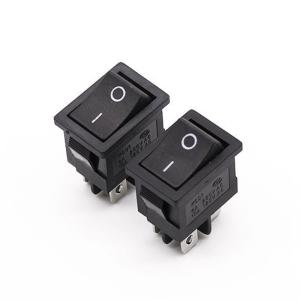 Wholesale 2 Gear 4 Pin VDE Rocker Boat Switch 21x15mm Panel On Off T85 from china suppliers