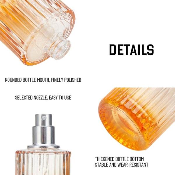 Bulk Custom Crystal 30ml 50ml Bulk Glass Perfume Bottles| Standard Shapes (Round/Square) | Custom Label