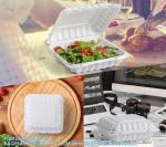 Clamshell Food Containers, Shrink Wrap 50 Pack 9 X 6 Inch 28 OZ Plastic Hinged