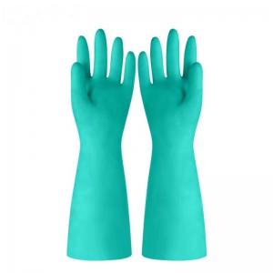 Wholesale 22mil Unflocked Nitrile Chemical Resistant Gloves 45CM Industrial Use from china suppliers