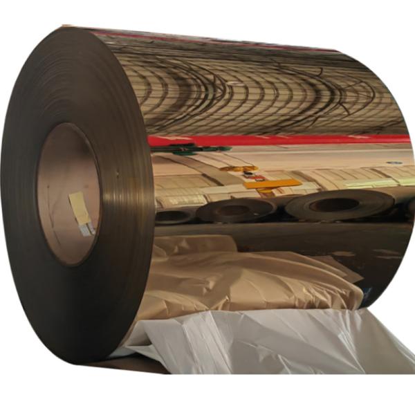 ASTM 201 304 316 Mirror Stainless Steel Cold Rolled Coils With PVD Rose Gold