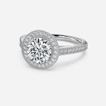Round Cut Lab Grown Diamond Ring VVS Clarity for 5 -9 Finger Size