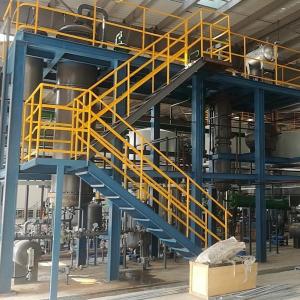 China Continuously into the waste oil refined oil products used cooking oil recycling Regeneration factory on sale
