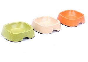 Wholesale Three Color Plastic Pet Bowls Melamine Bamboo Powder 170ml Capacity Household from china suppliers