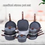 Nonstick Aluminum Cookware Sets Long Service Life For Home Kitchen