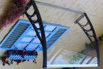 Fashionable Solid Polycarbonate Awning , Patio Door Canopy Aluminum Bracket