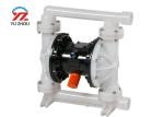 Plastic Double Pneumatic Air Operated Diaphragm Pump For Chemical Liquid
