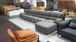 Latest Design Modern Italian Style L Shaped Corner Leather Sofa