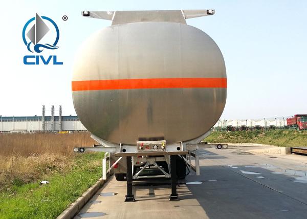 40M3 Capacity Diesel Semi Trailer Trucks / Fuel Tanker Truck 14100 * 2500 * 3780