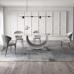 Wholesale Modern Rectangular Dining Table Chair Sets Nordic Marble Top Dining Set from china suppliers