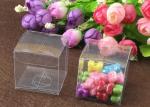 Foldable CMYK Small Transparent Plastic Boxes Clear Candy Packaging