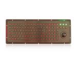 IP65 Industrial Keyboard With Trackball Backlight Waterproof Keyboard