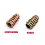 1/4"-20 Wood Inserts Bolt Furniture Screw In Nut Hex Socket Drive
