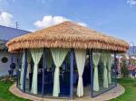 Customized Fireproof Synthetic Tropical Thatch Roofing Tiles for Hotel HDPE Tiki