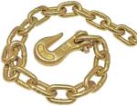 Yellow Zinc Conveyor Steel Link Chain Clevis Grab Hook Metal Link Chain