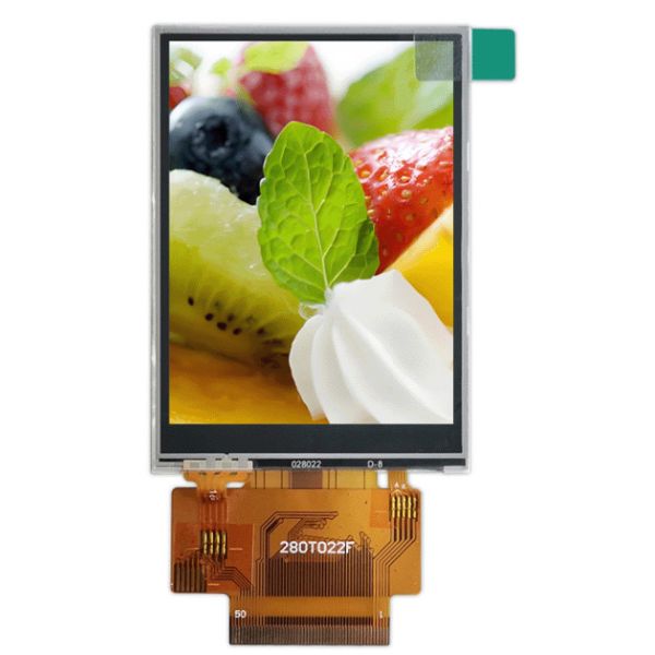 Vertical 2.8" TFT LCD Display Module - 240*320 Resolution, 500 nits, Resistive Touch