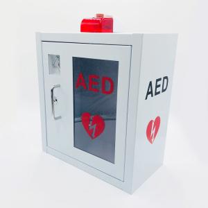 Wholesale Customizable AED Defibrillator Cabinets , Alarmed AED Wall Box 400x360x200mm from china suppliers