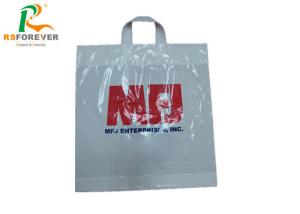 Wholesale White Plastic Soft Loop Handle Bags , Paper Shopping Bags With Handles from china suppliers