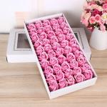Wholesale Soap Rose Head Artificial Flower 3.5cm 50pcs/box for DIY Wedding