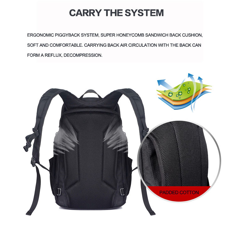 Black Casual Military Fabric Tactical Day Pack / 25L Folding Travel Daypack