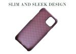 Drop Resistant Plain Weave Red iPhone 12 Aramid Fiber Case