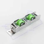 ISO9001 Certified Double Wheel Sliding Gate Door Roller Zinc Plated or Chrome
